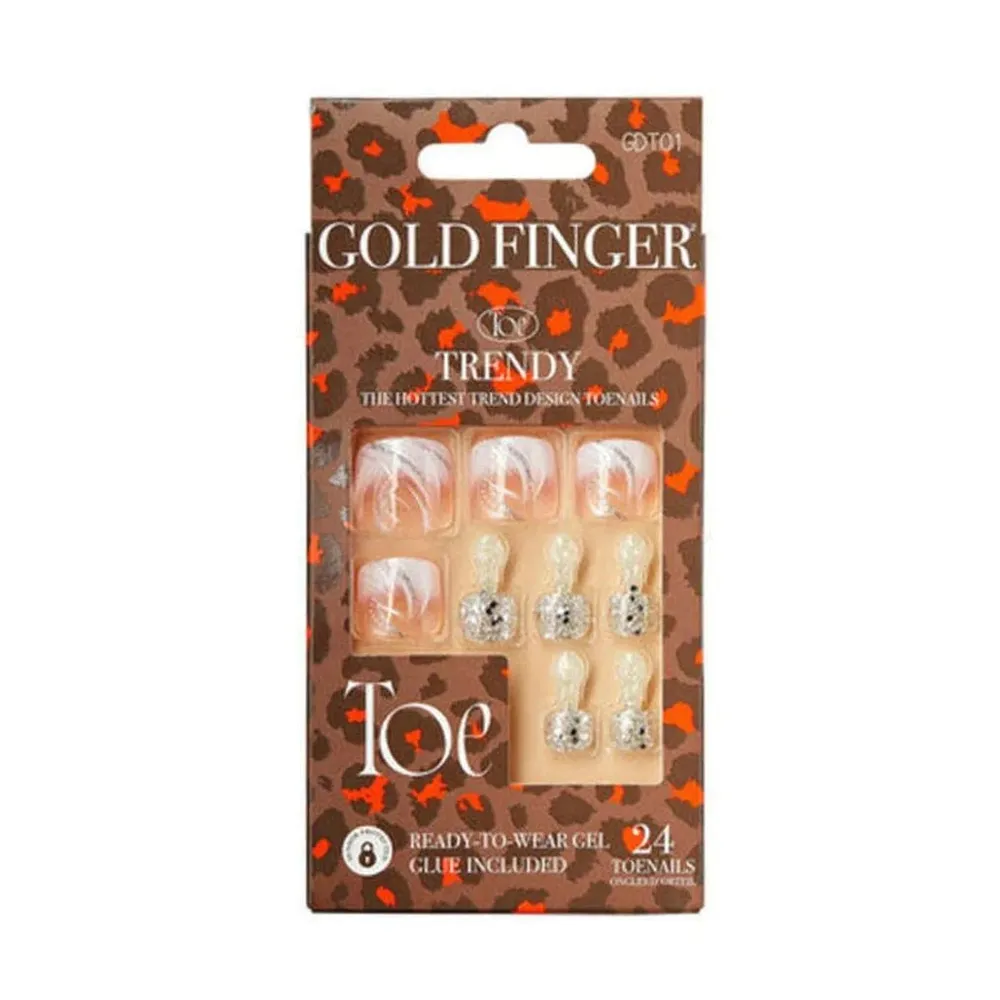 Gold Finger Trendy Press-On Toenails β GDT Series - Image 2