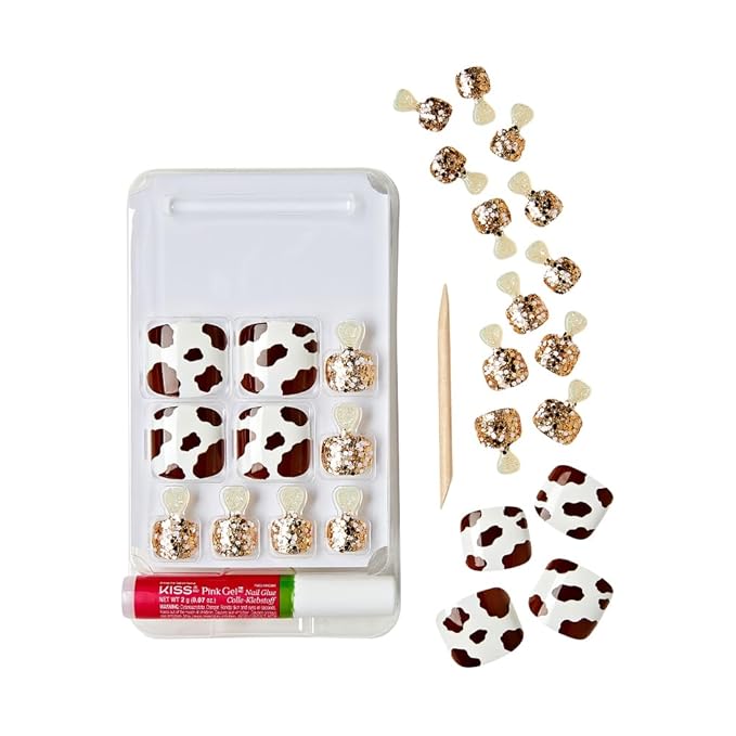 Gold Finger Trendy Wider Fit Toenails – Size 01–09