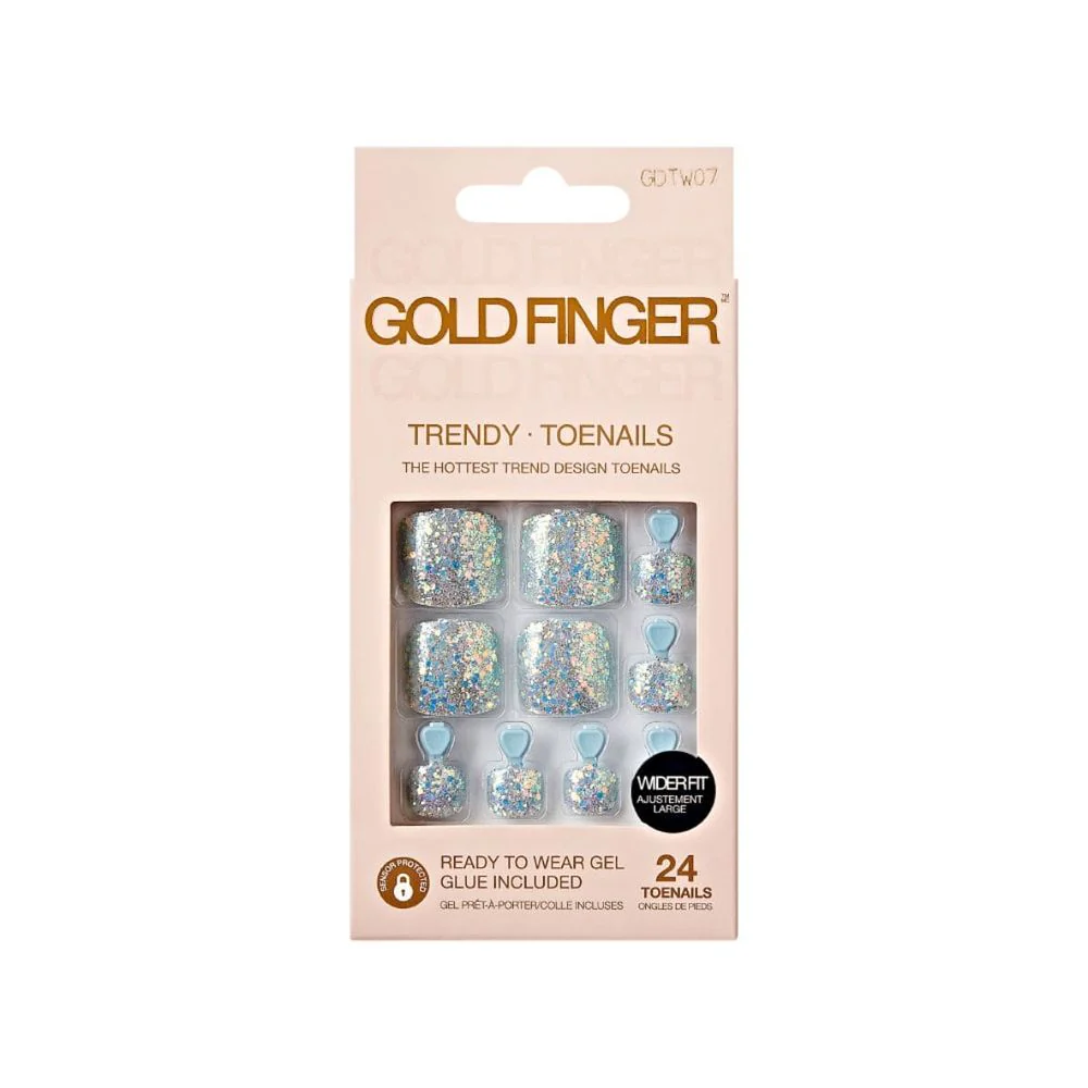 Gold Finger Trendy Wider Fit Toenails – Size 01–09 - Image 7