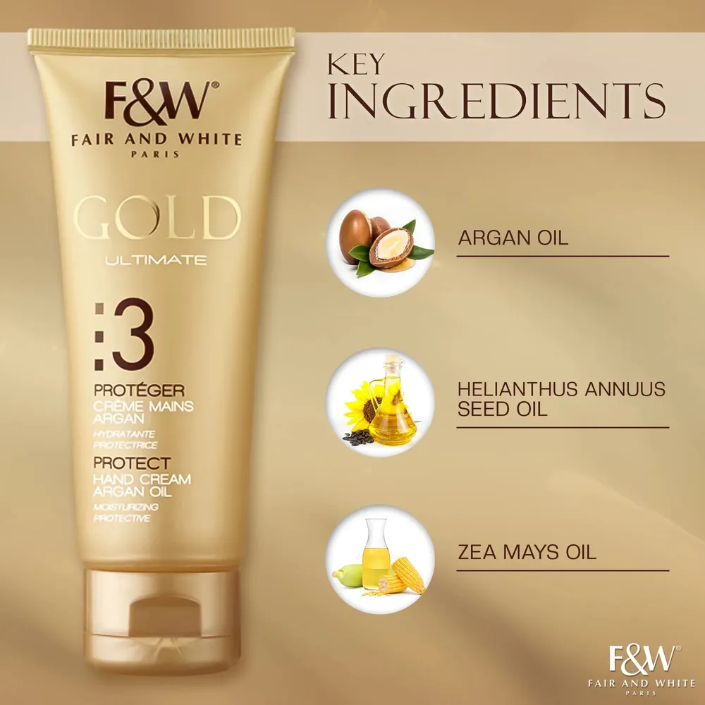 Gold Hand Cream with Argan Oil –  75ml - Image 3
