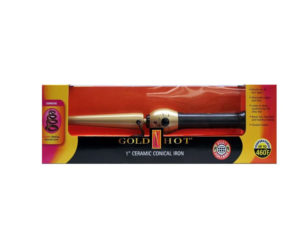 Gold N Hot Ceramic Conical Iron - Image 2
