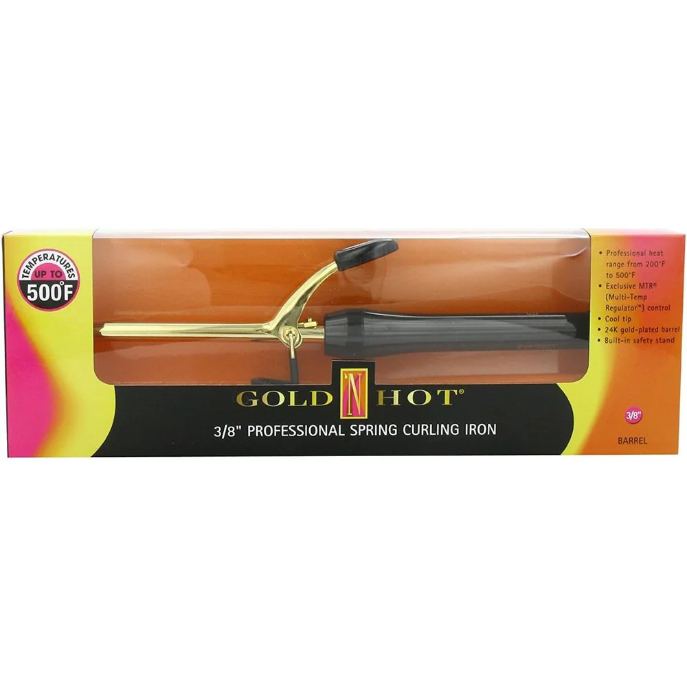 Gold 'N Hot Gold Curling Irons – 3/4" & 3/8" - Image 3