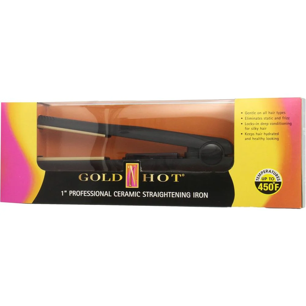 Gold N Hot Professional 1" Ceramic Tourmaline Straightening Iron - Image 7