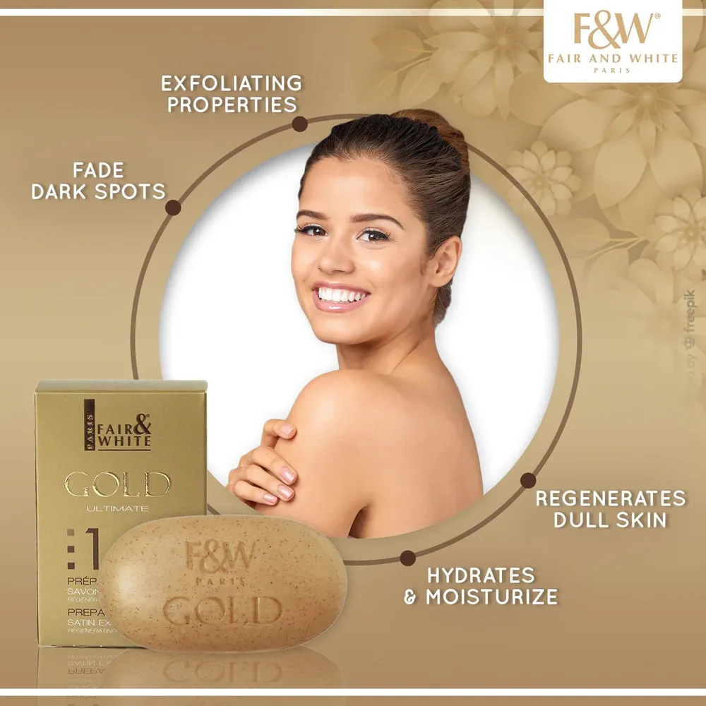 Gold Satin Exfoliating Soap Step 1 – 200 g - Image 4