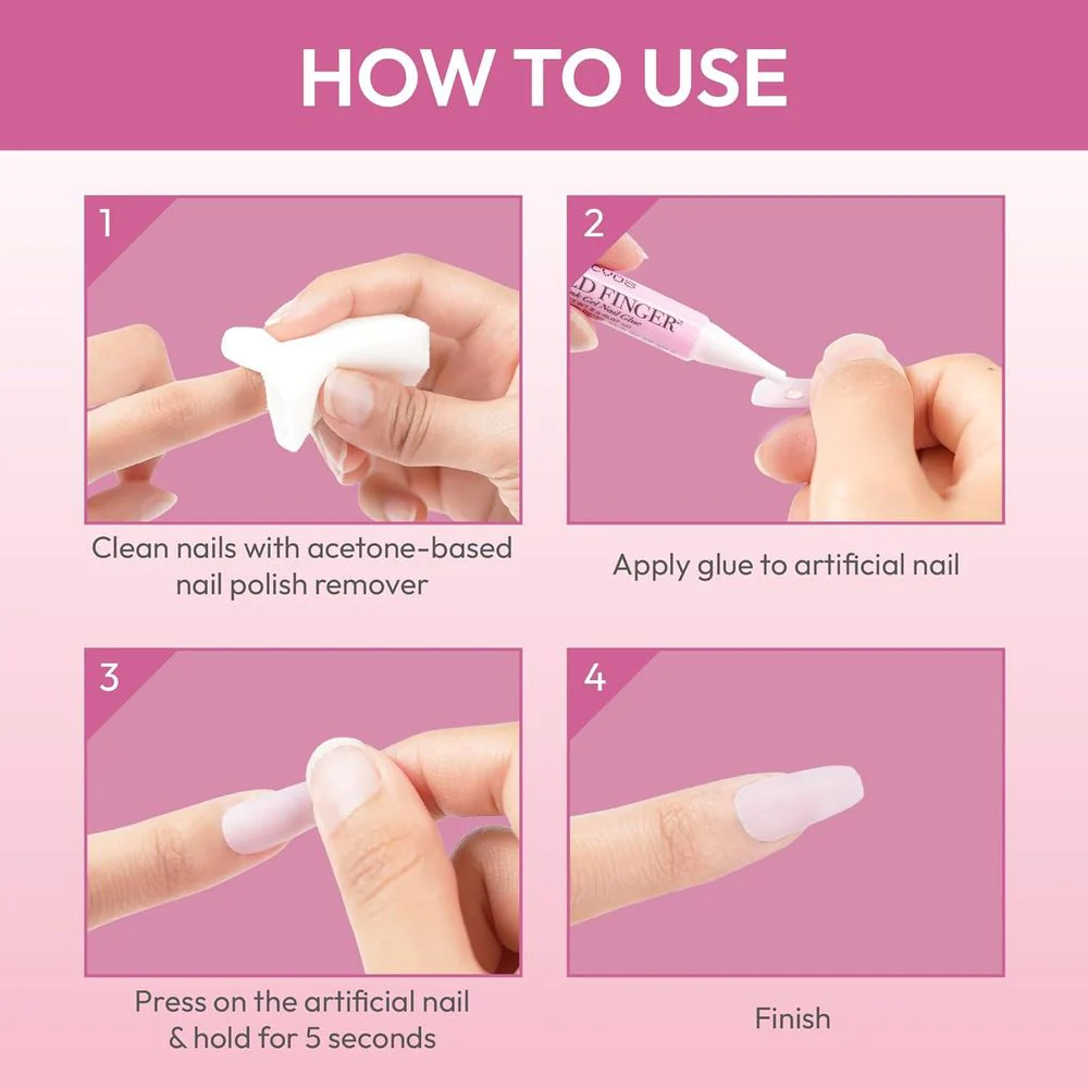 Goldfinger Pro Nail Glue – 5-Pack - Image 4