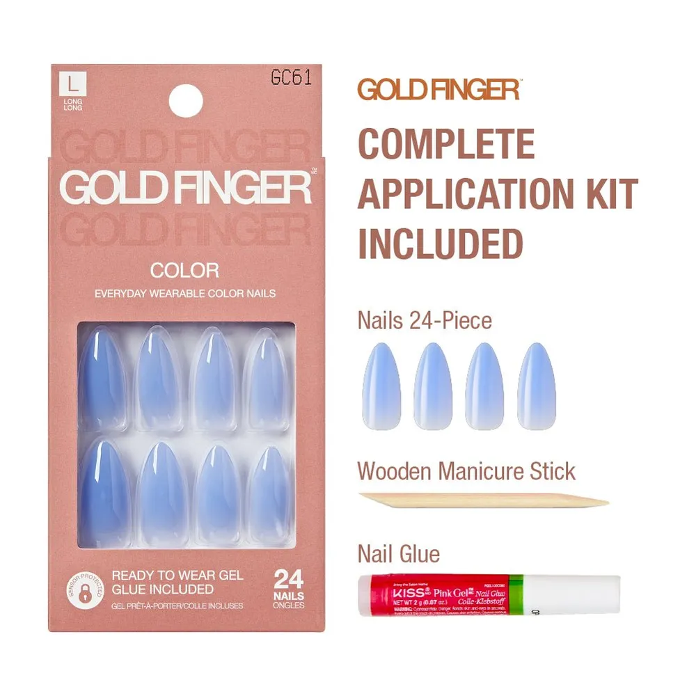 GoldFinger Solid Color Press-On Nails Kit - Image 7