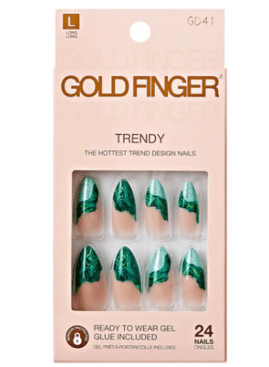 GoldFinger Trendy Press-On Nails – 24pcs Set - Image 12