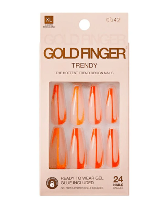 GoldFinger Trendy Press-On Nails – 24pcs Set - Image 13