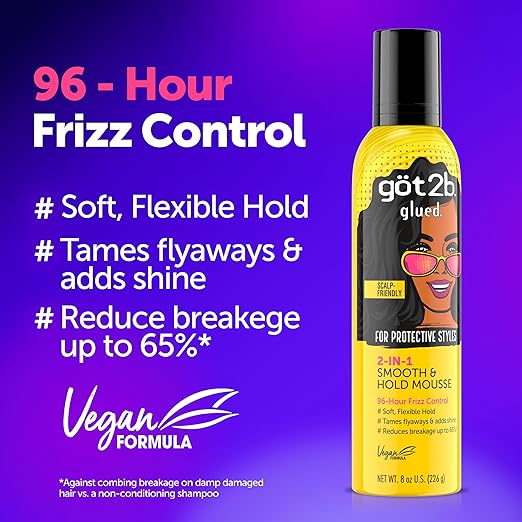 Got2B 2in1 Smooth & Hold Mousse 8oz - Image 3