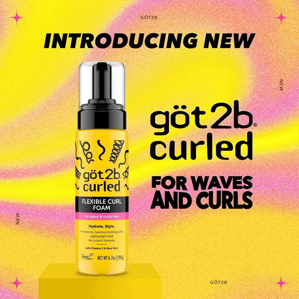 Got2B Flexible Curl Foam Hair Gel - 6.7oz - Image 2