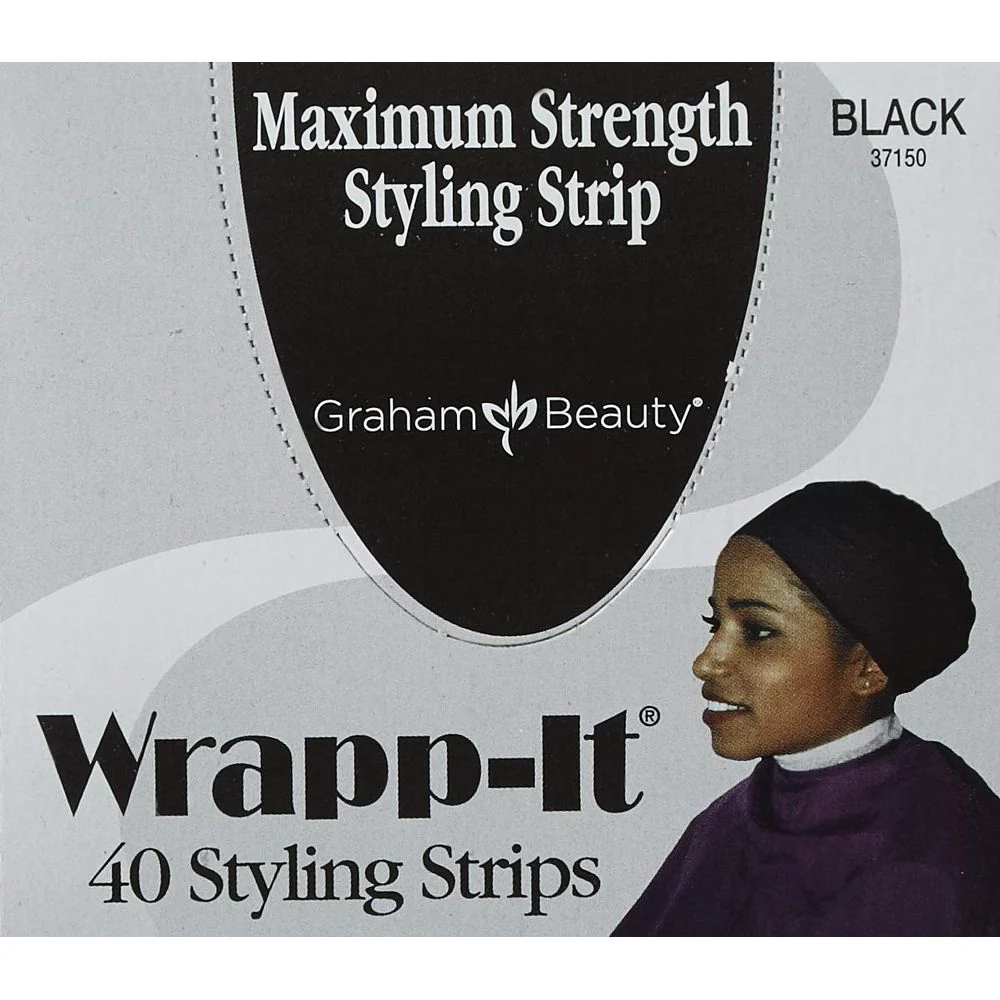 Graham Wrapp-It Styling Strips – Black / White – 40 Strips - Image 3