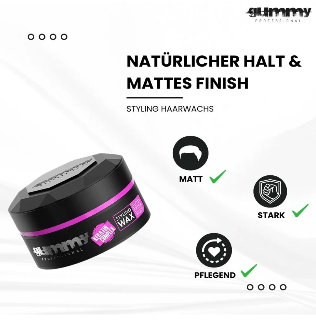Gummy Styling Wax Gloss Extra Hold & Hard Finish - 5.7oz - Image 4