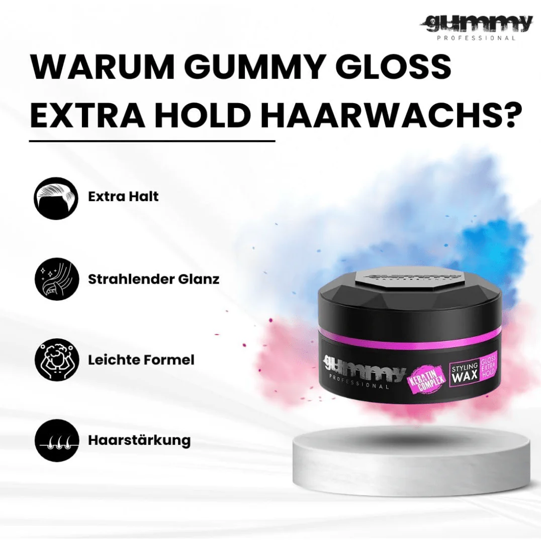 Gummy Styling Wax Gloss Extra Hold & Hard Finish - 5.7oz - Image 6