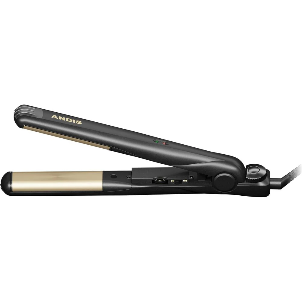 Andis 1" Ceramic Curved Edge Flat Iron β Smooth, Curl & Flip Hair - Image 2