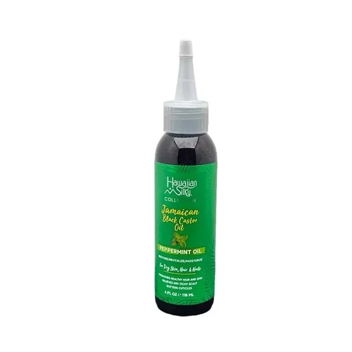 Hawaiian Silky Jamaican Black Castor Oil with Peppermint β 4 oz