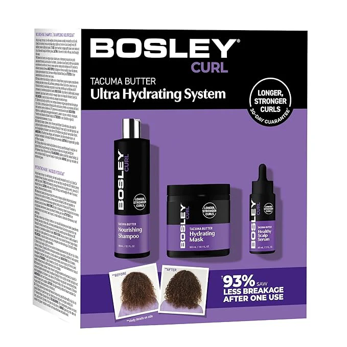 Bosley Curl Ultra Hydrating System β 3-Step Kit