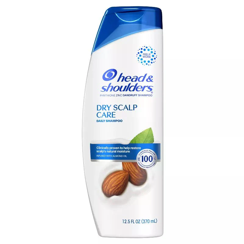 Head & Shoulders Dry Scalp Care Shampoo with Almond Oil - 12.5 fl oz - Image 2