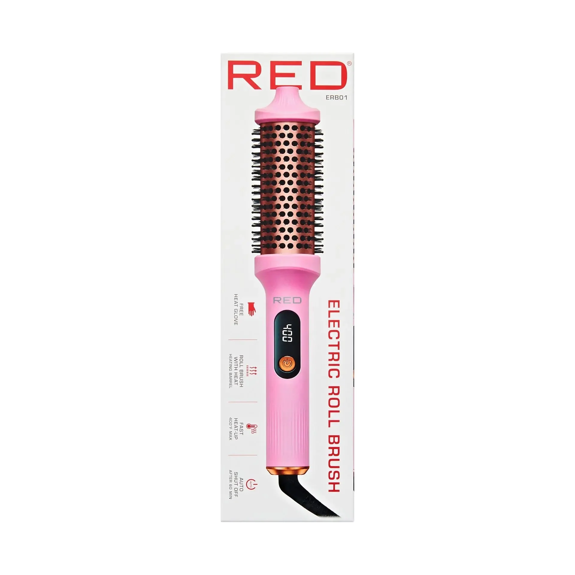 Heated Roll Brush 2 in 1 Curling Iron & Volumizing Hair Brush