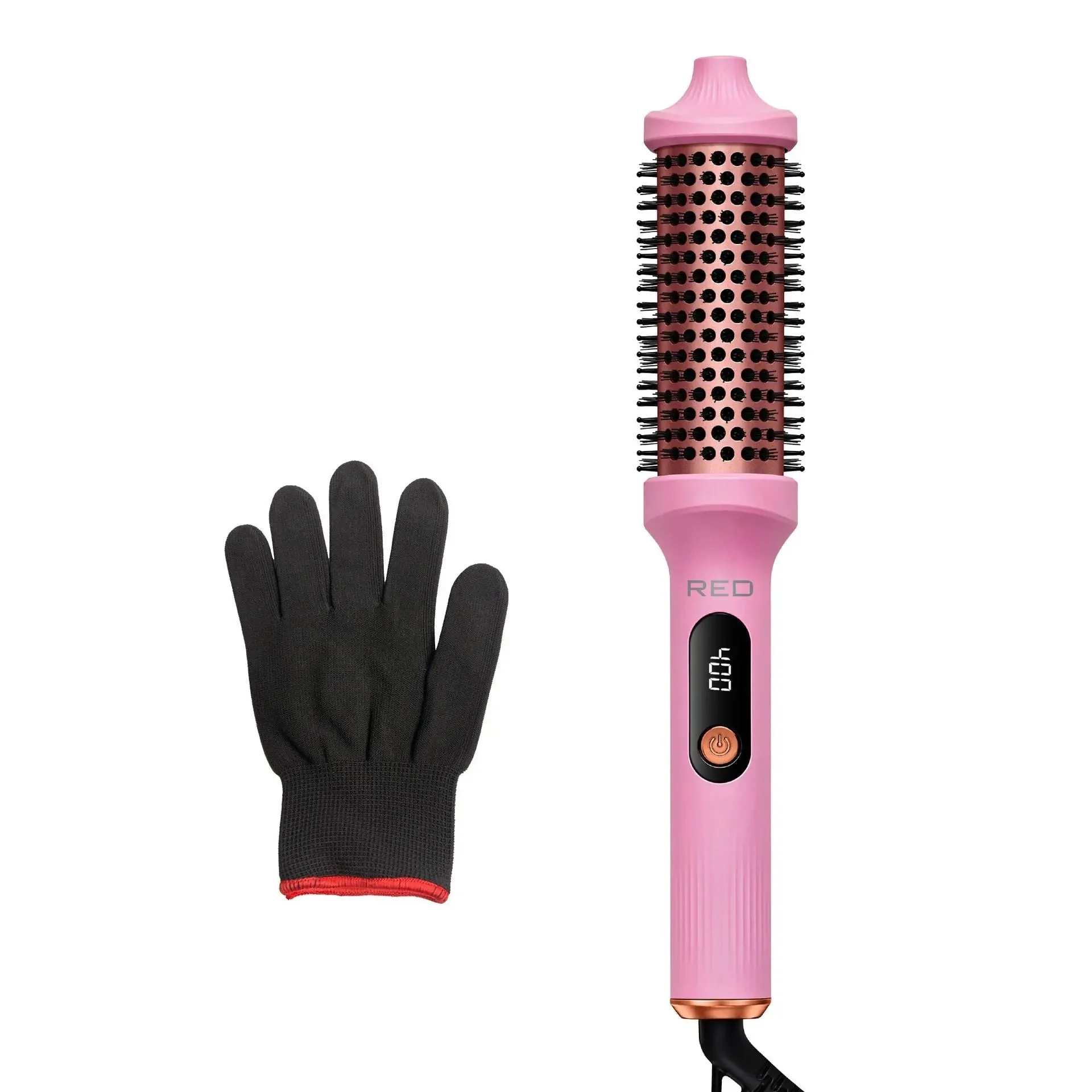 Heated Roll Brush 2 in 1 Curling Iron & Volumizing Hair Brush - Image 2