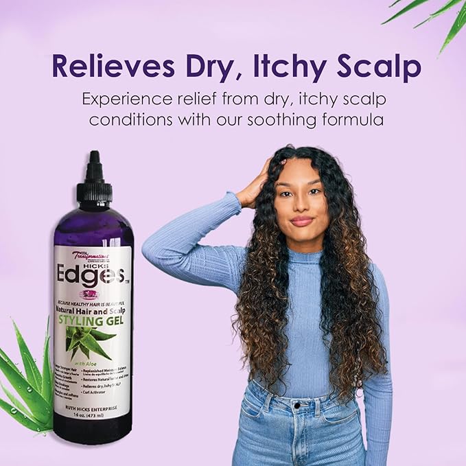 Hicks Edges Curl Activator and Styling Gel - 16 oz - Image 2