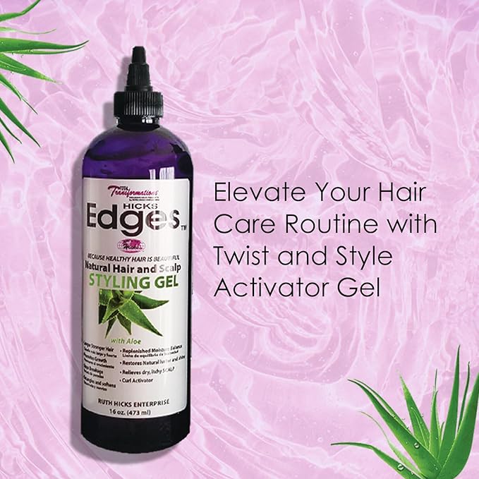Hicks Edges Curl Activator and Styling Gel - 16 oz - Image 6