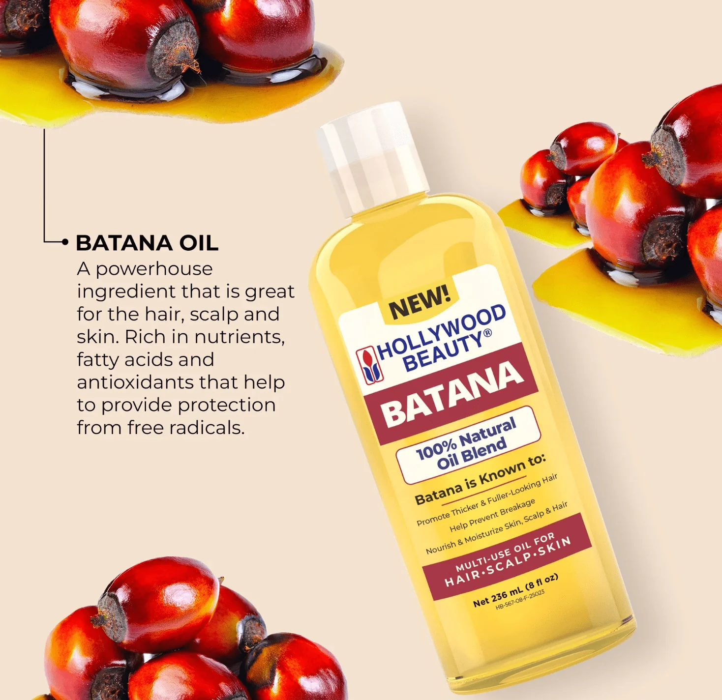 Hollywood Beauty Batana Oil Blend - 8 oz - Image 2