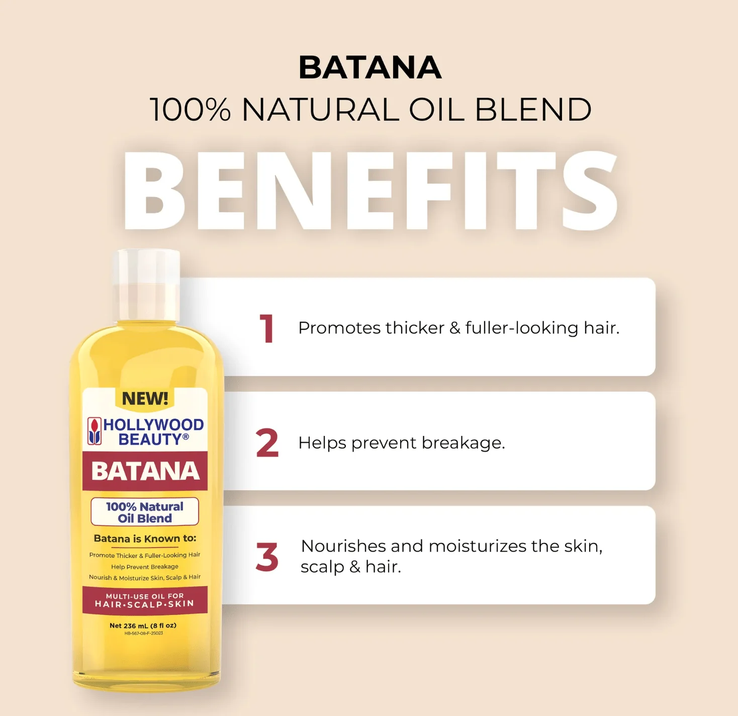 Hollywood Beauty Batana Oil Blend - 8 oz - Image 3
