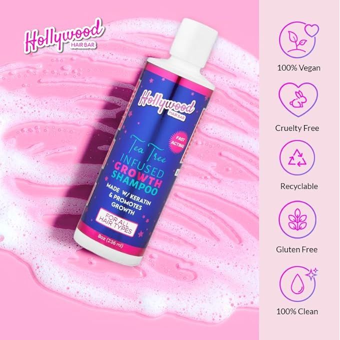 Hollywood Hair Bar Growth Shampoo and Conditioner Set - 8 oz Each - Image 4