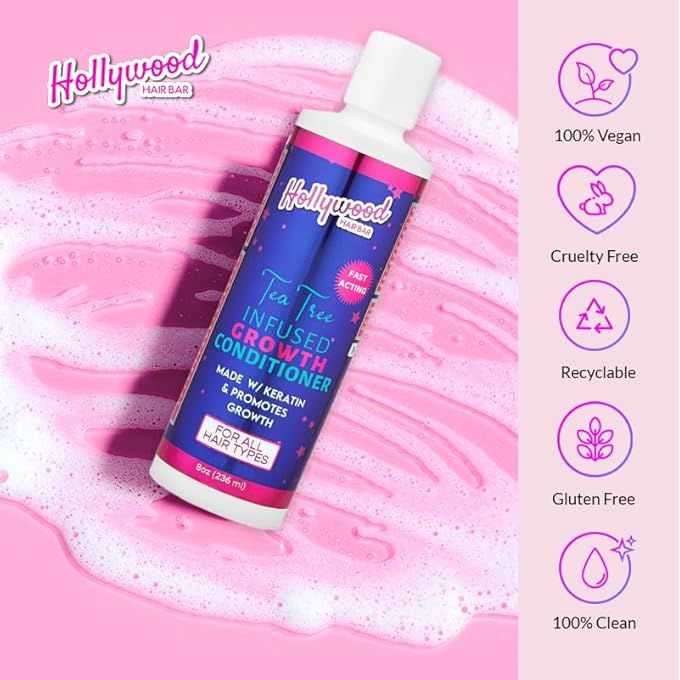 Hollywood Hair Bar Growth Shampoo and Conditioner Set - 8 oz Each - Image 7