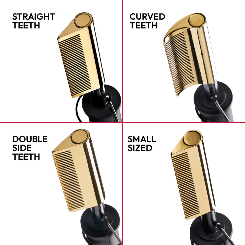 Hot Beauty Double Sided Electric Pressing Comb - Image 5