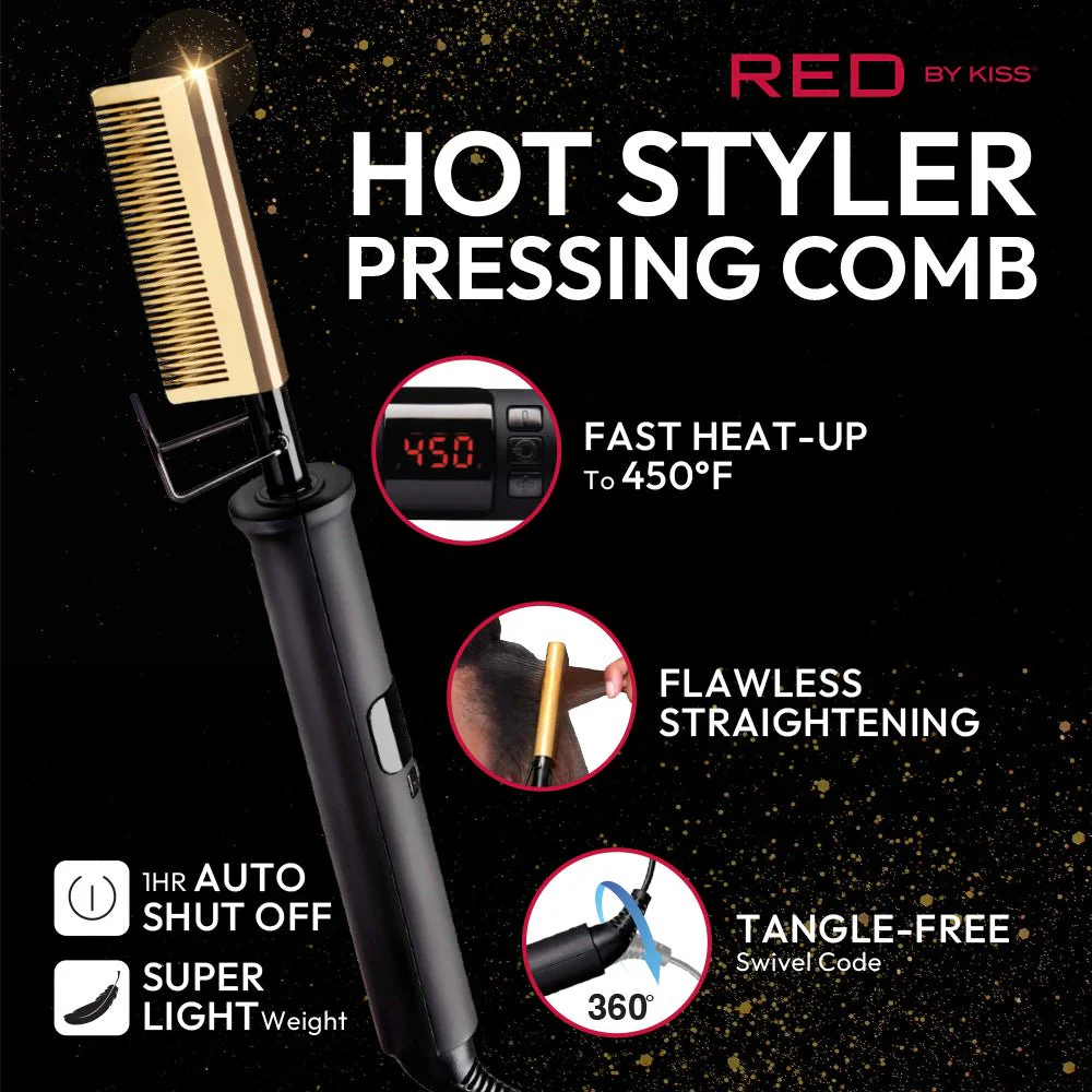 Hot Beauty Double Sided Electric Pressing Comb - Image 6