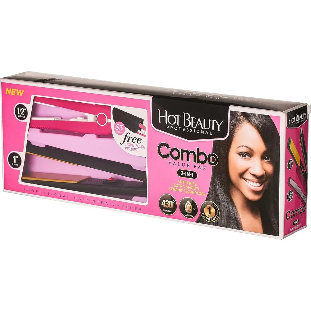 Hot Beauty Ceramic Flat Irons – Combo Pack - Image 2