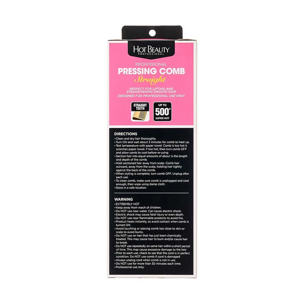 Hot Beauty Professional Pressing Comb – 02 - Image 4
