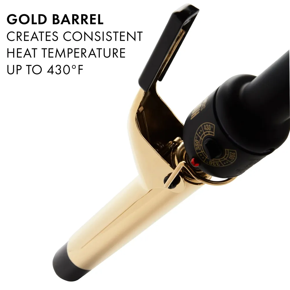 Hot Tools Gold Spring Curling Iron 1" - Image 3