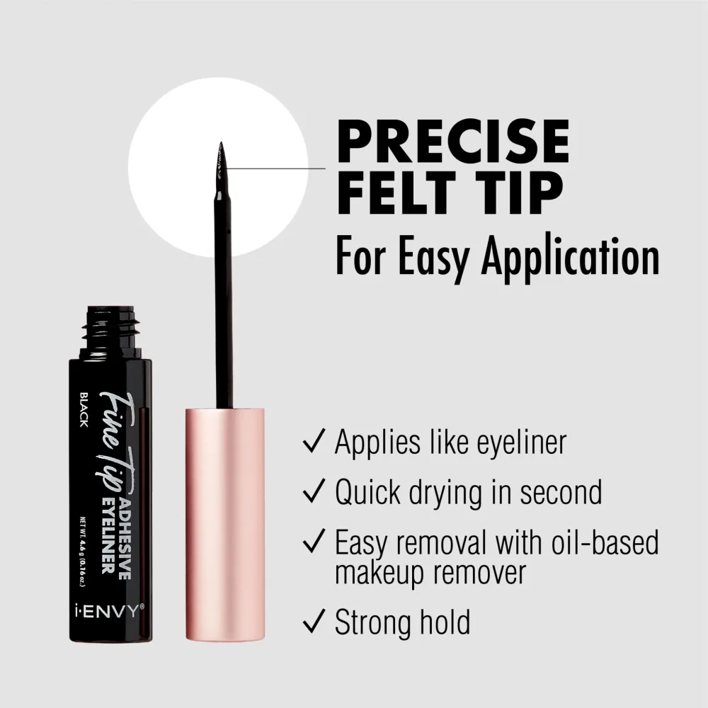 IENVY by KISS 2-in-1 Brush-On Eyeliner Lash Glue - Image 5