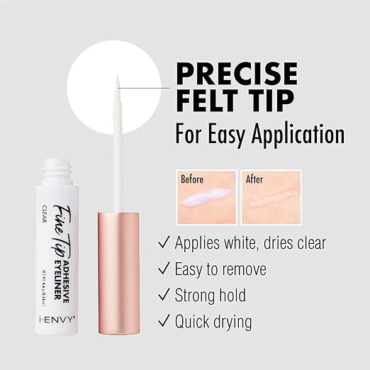 IENVY by KISS 2-in-1 Brush-On Eyeliner Lash Glue - Image 8