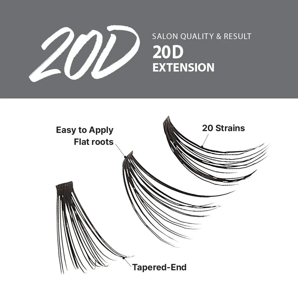 iEnvy by Kiss 20D Lash Extension Clusters - Image 2