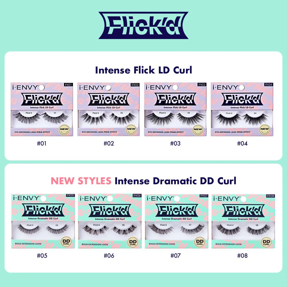 IENVY by KISS 3D Flick’d Lashes – LD Curl - Image 5