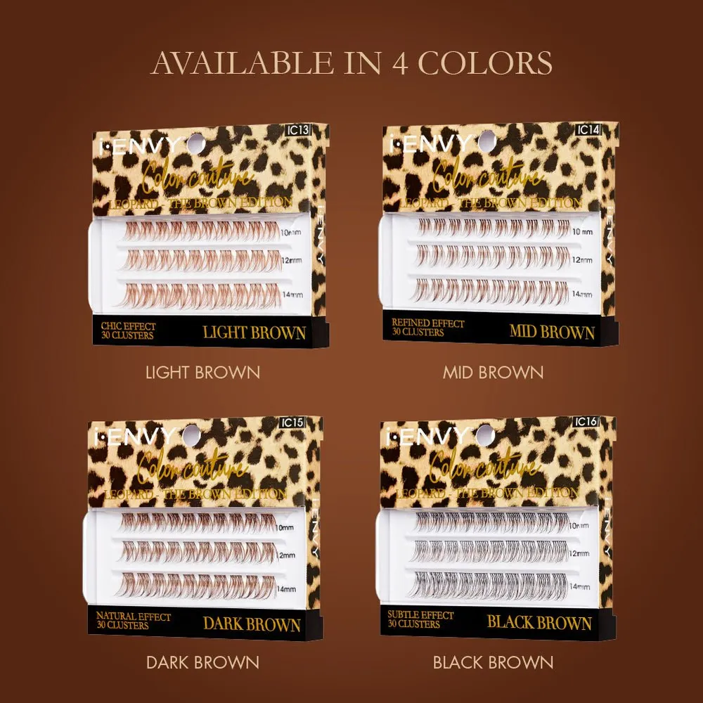 iEnvy by Kiss Color Couture Faux Mink Lash Clusters – Leopard Series - Image 2