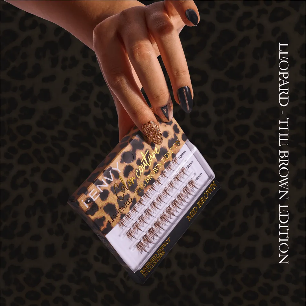iEnvy by Kiss Color Couture Faux Mink Lash Clusters – Leopard Series - Image 3