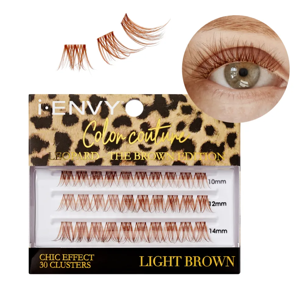 iEnvy by Kiss Color Couture Faux Mink Lash Clusters – Leopard Series - Image 4
