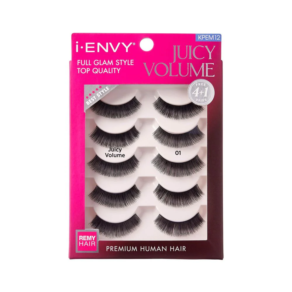IENVY by KISS Juicy Volume Lashes β Premium Human Hair - Image 2