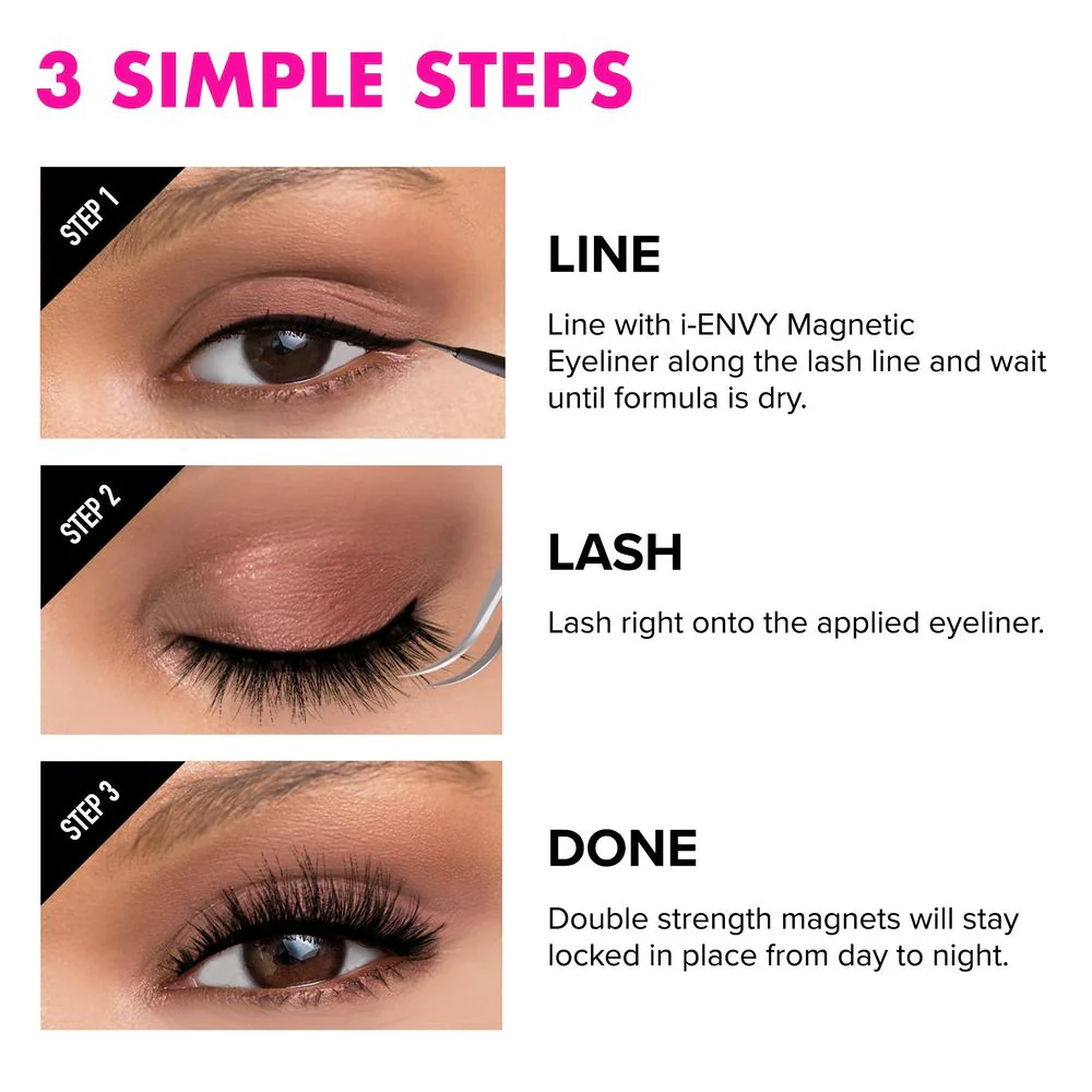 iEnvy by Kiss Magnetic Lashes β 100% Human Hair - Image 3