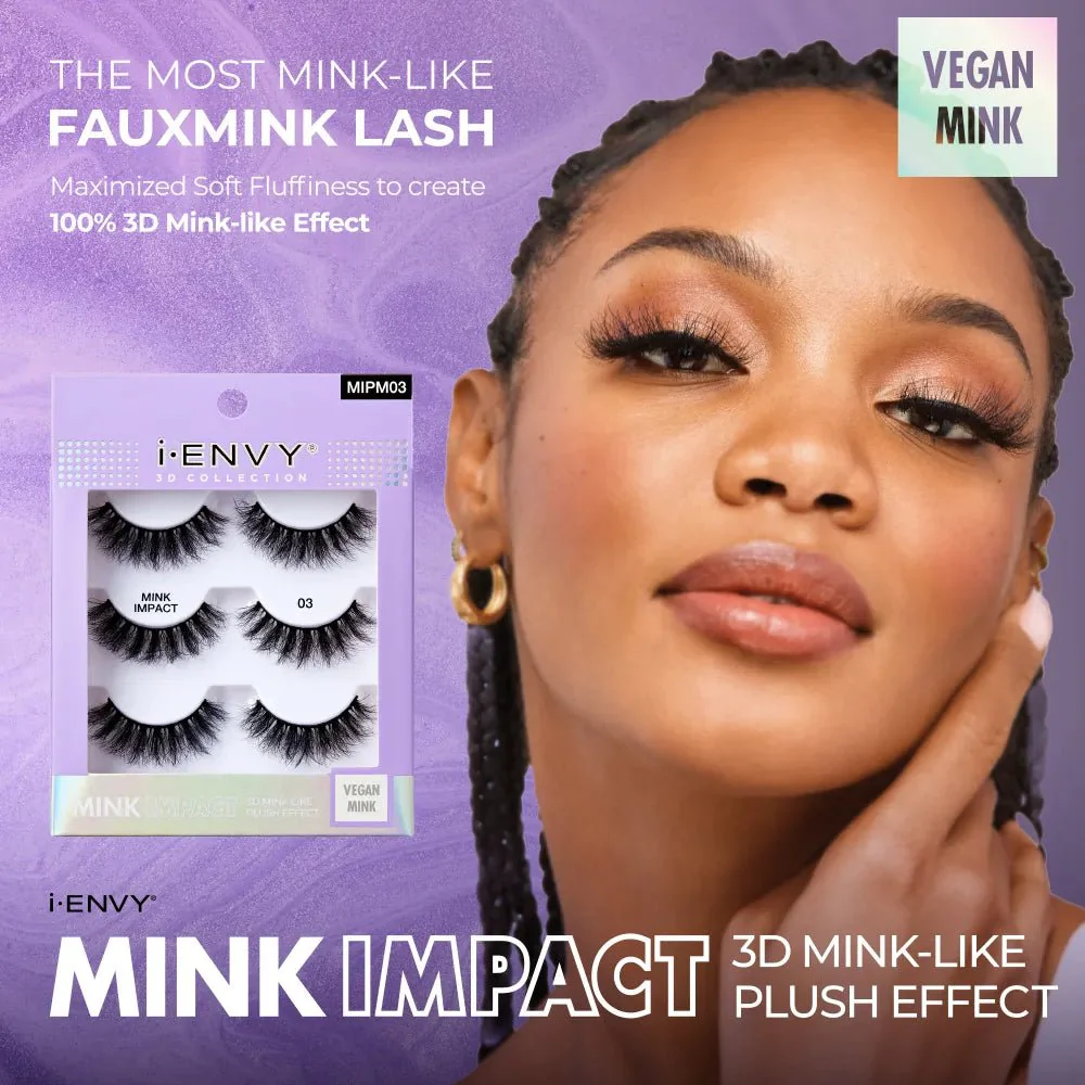 IENVY BY KISS Mink Impact - Vegan Strip Lashes - Image 2