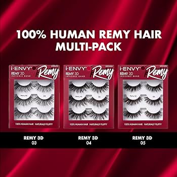 IENVY by KISS Remy 3D Lashes – 100% Human Remy Hair