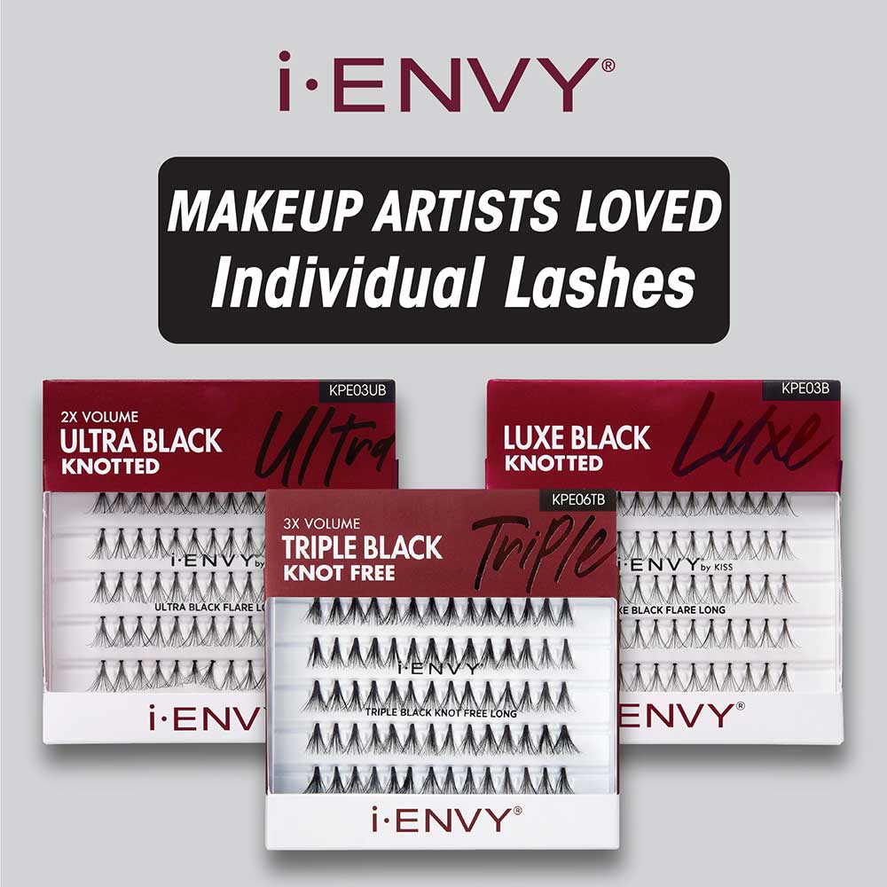 iEnvy by Kiss Ultra Black Knot Free Individual Lashes – 70pcs