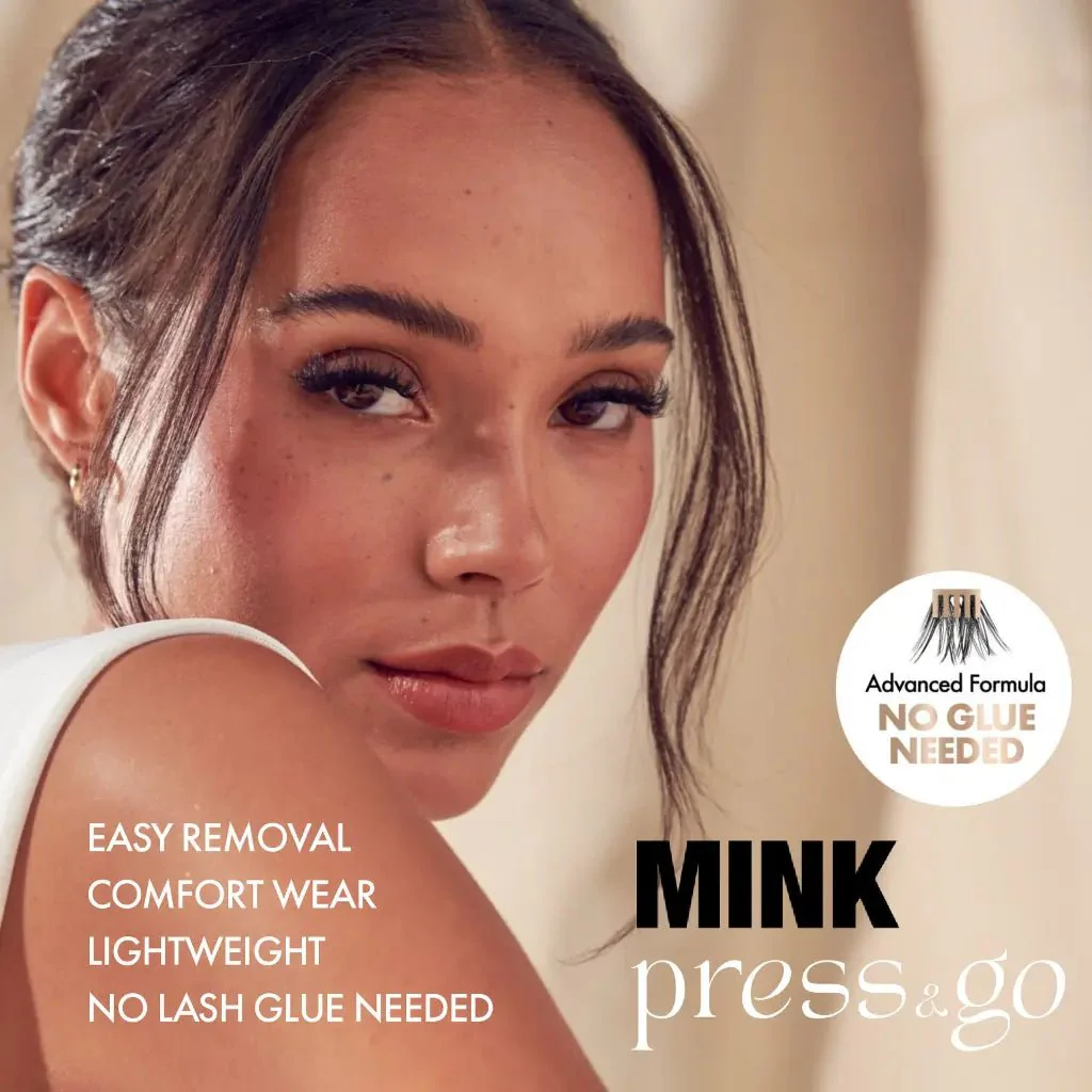 iENVY Press & Go Real Mink Lash Cluster Kit β 22 Lashes + Applicator