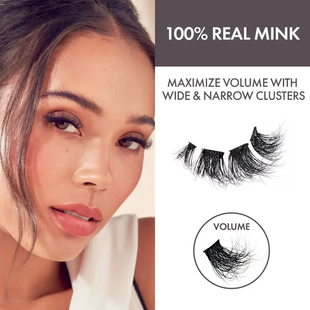 iENVY Press & Go Real Mink Lash Cluster Kit β 22 Lashes + Applicator - Image 8