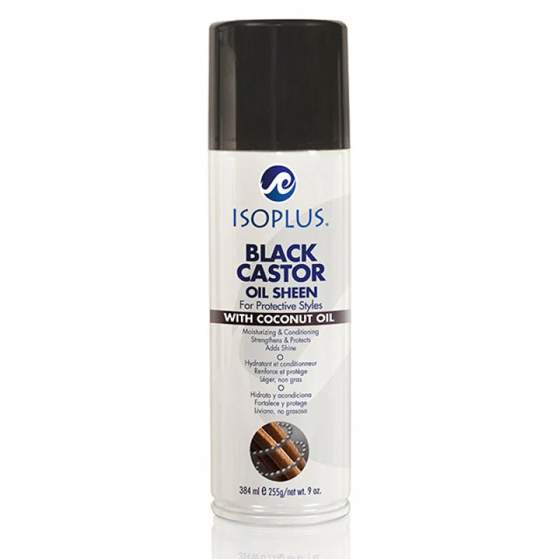 Isoplus Black Castor Oil Sheen β Conditioning Shine Spray β 9 oz