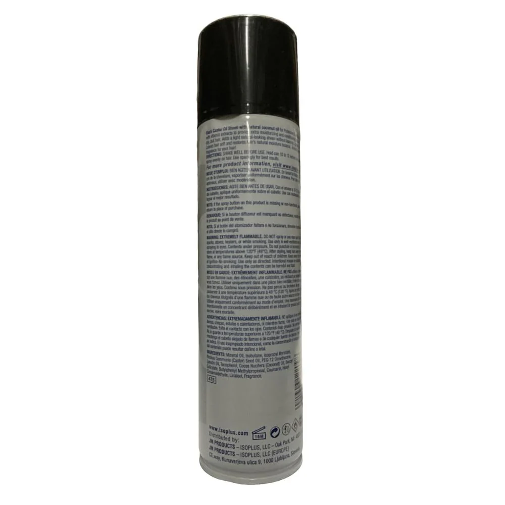 Isoplus Black Castor Oil Sheen β Conditioning Shine Spray β 9 oz - Image 4